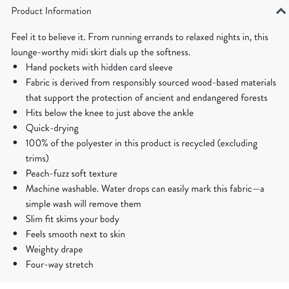 Lululemon Softstreme High Rise Midi Skirt Black Size 14 NWT - Picture 3 of 16